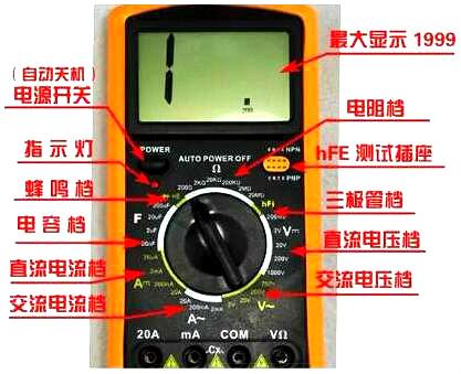 數(shù)字萬用表測場效應管