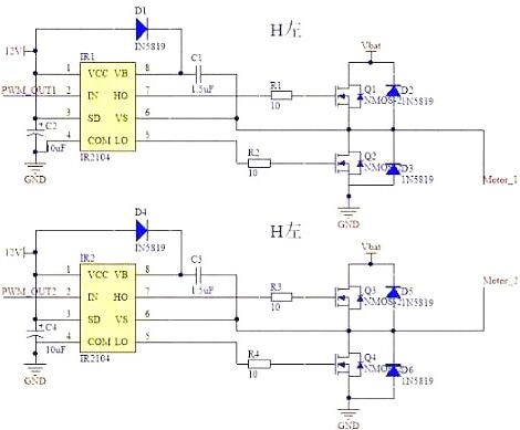 mos管h橋驅(qū)動電路圖