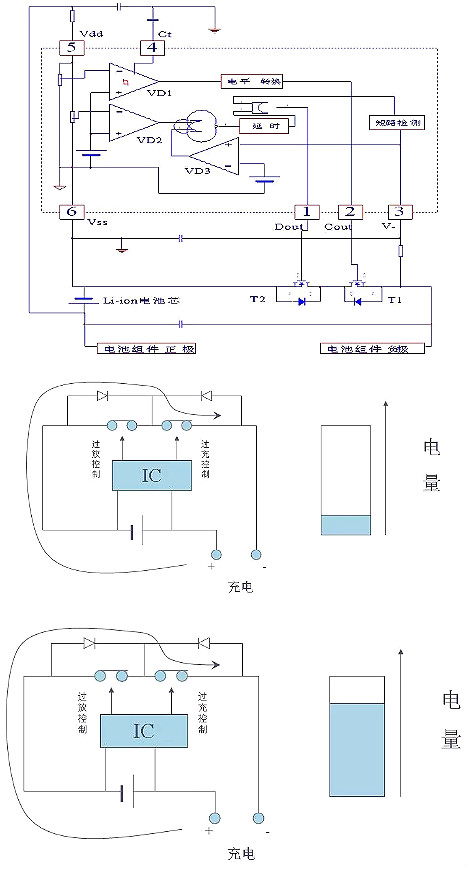 電池保護板原理圖