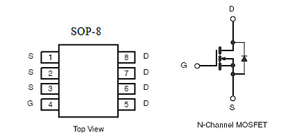 剃毛器專用MOS管,KIA4603A，7A/30V