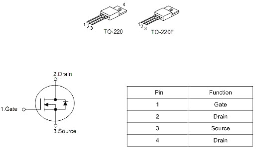 逆變器場效應管,KNX6450A參數(shù)